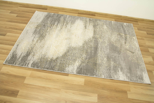 Dywan Dywilan Stylish HE410 l.grey Szary Złoty Marmur