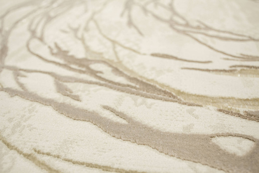 Lśniący Dywan Allora Plus F353A Beige Beż Złoty Okręgi