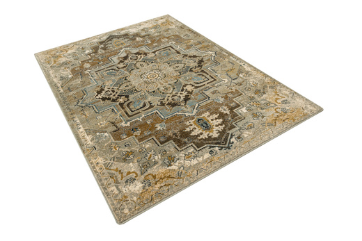 Wełniany Dywan Dywilan Omega Abbas Koniak Ornament