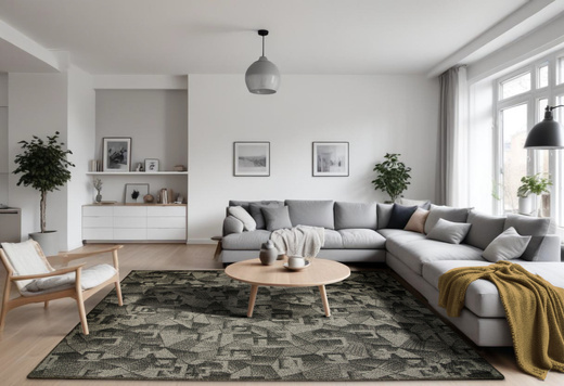 Dywan Flamingo 74 Dark Grey Melanż Szary Czarny