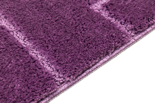 Dywanik Łazienkowy Antypoślizgowy Inez Violet Fioletowy Geometria