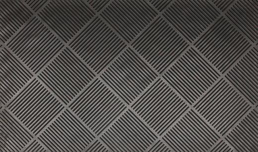 Wycieraczka gumowa M26 dwustronna antypoślizgowa czarna jodełka karo