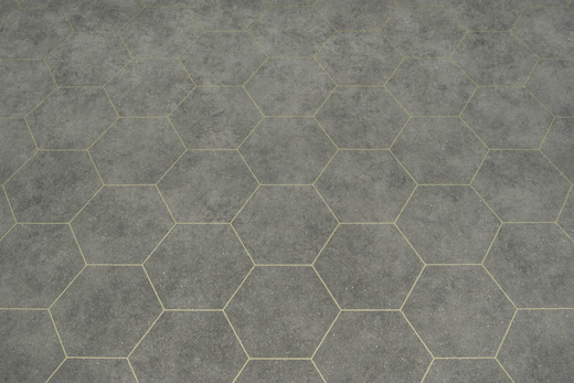 Wykładzina PCV Planet Treviso 597 Szary Złoty szerokość 1,5 m