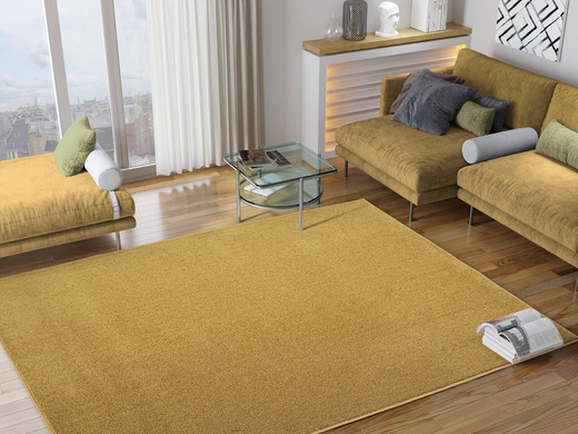 Dywan Eternity Special 50 Ciemny Musztardowy Żółty