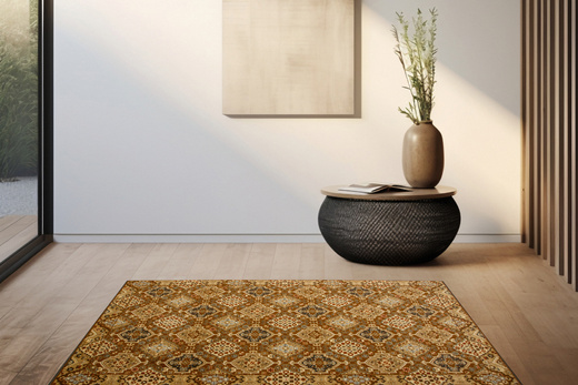 Dywan Ornamentowy Agnella Standard Ines Jasny Brąz