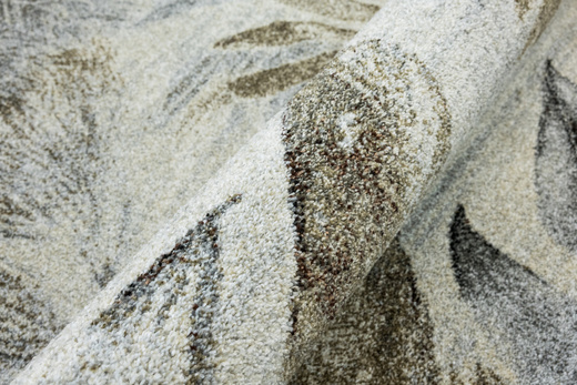 Dywan Ponte N852A l.grey/cream Brąz Szary Listki