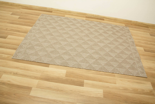 Dywan Dwustronny Sznurkowy Brussels 205740/10610 Linen Beż Krem Romby Outdoor