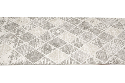 Chodnik Loris G179B Cream/Beige Szary Beż Romby szerokość 70 cm