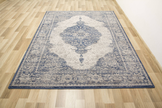 Dywan Ornamentowy Isfahan Zephyr Grey Szary Niebieski