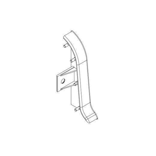 Zakończenie zaślepka prawa do listwy przypodłogowej Premium Cezar 141 Dąb Alabama Mat