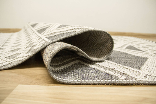 Dywan Pętelkowy Panorama 8321 l.grey/d.grey Szary Krem Romby