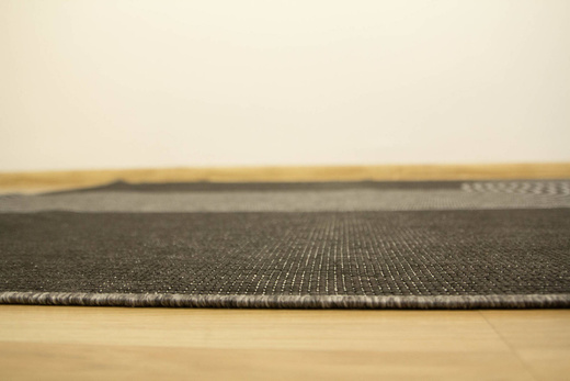 Dywan Dwustronny Sznurkowy Brussels 205631/11020 night silver Szary Grafit Fala Outdoor