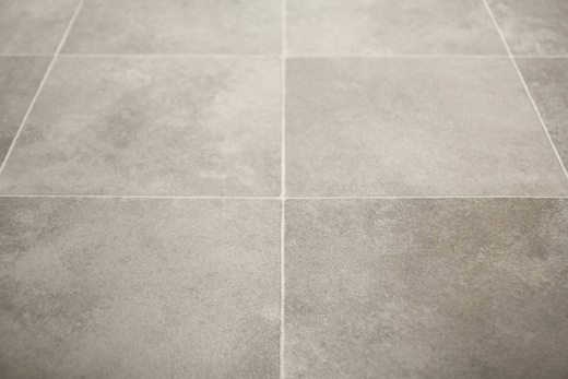 Wykładzina PCV Atlantic Zala 997M Szare Kwadratowe Płytki szerokość 3 m