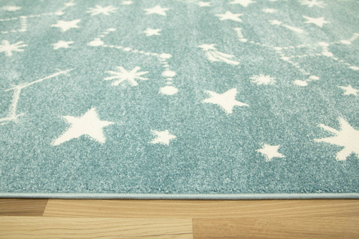 Dywan Lima 9572A blue/cream Pastelowy Niebieski Kremowy Gwiazdy Nocne Niebo