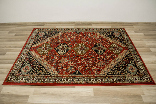 Dywan Ornamentowy Afgan E788A red/black Czerwony Czarny