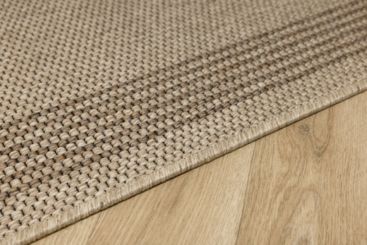 Chodnik Sznurkowy Antypoślizgowy Natura Loper 3412 Beż Brąz Paski szerokość 67 cm