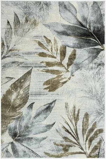 Dywan Ponte N852A l.grey/cream Brąz Szary Listki