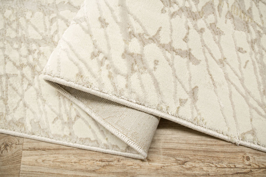 Lśniący Dywan Allora Plus F928A Cream/Cream Krem Marmur Ramka