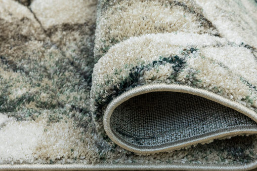 Dywan Kandy N041A l.beige/green Zielony Kaszmir Liście Fryz