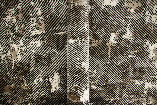 Dywan Studio E621A Szary Czarny Beż Tynk