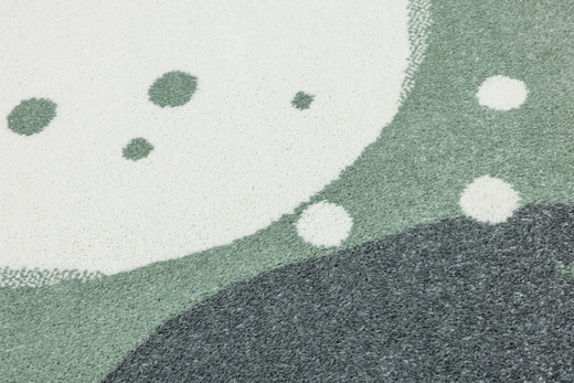 Dywan Dziecięcy Lima M040A green/cream Zielony Kremowy Kamyki Kropeczki