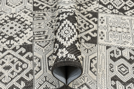 Antypoślizgowy Dywan FLEX 19636/91 Brąz Beż Patchwork