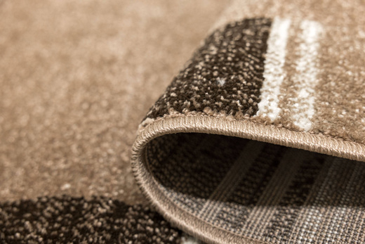 Chodnik Dywanowy Mira 24070/120 Adagio Brąz Beż Krem Paski szerokość 90 cm