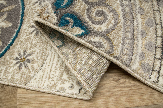 Dywan 7034A cream/t.beige Zer Lux Krem Złoty Szary Rozety