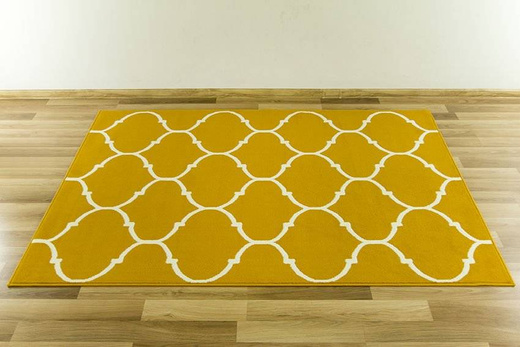 Dywan LUNA 502682/89955 mustard koniczyna