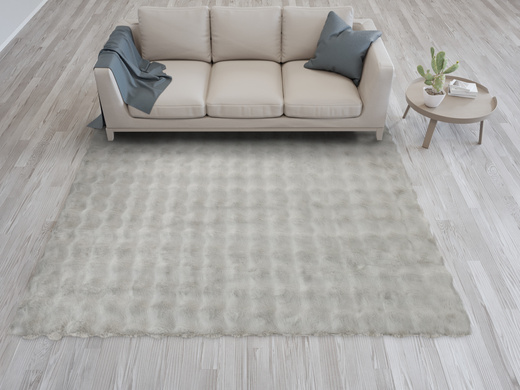 Dywan Oslo Bubble Taupe Szarobeżowy Rabbit Królik