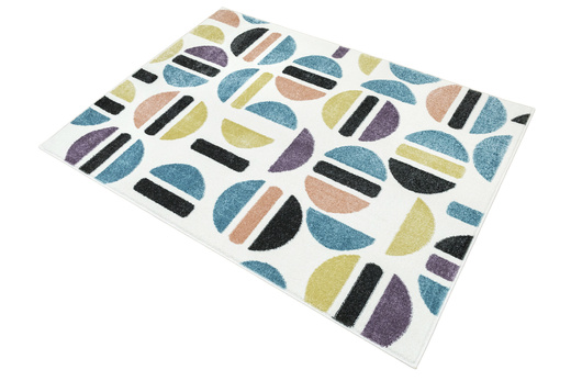 Dywan Dziecięcy Lima M045A rose/blue Krem Fiolet Półkola