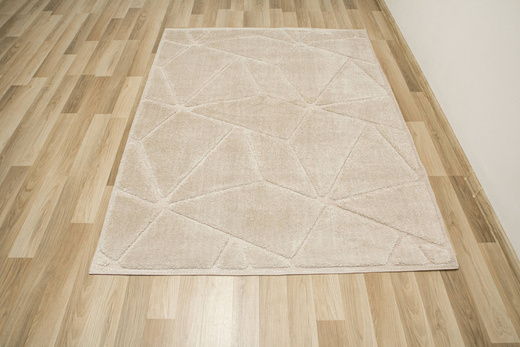 Dywan Shaggy Lula Soft IM87A Beige Romby Trójkąty Beż