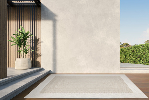 Dywan Dwustronny Sznurkowy Brussels 205830/10820 Jute Outdoor Ramki Beż Krem