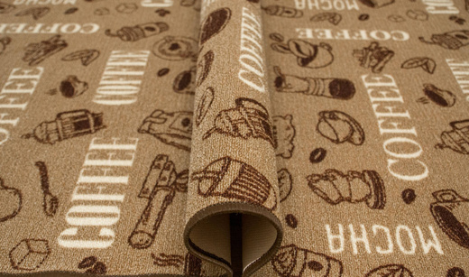 Antypoślizgowy Chodnik Coffee 04 Brąz Beż szerokość 100 cm