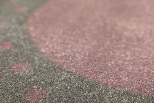 Dywan Dziecięcy Lima G930A l.grey/lila Szary Fiolet Serce