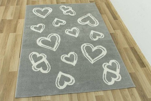 Dywan Shaggy Slim 6923 grey/white serca