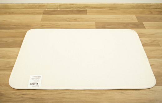 Dywanik Łazienkowy Coral Velvet Cream Krem Paski