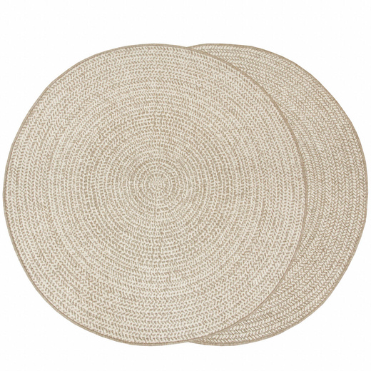 Okrągły Dwustronny Dywan Sznurkowy Brussels 205580/10610 linen Outdoor