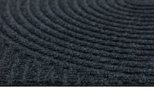 Wycieraczka Antypoślizgowa Tłoczona T-025 Grafit Półkola