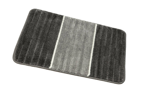 Dywanik Łazienkowy Como Grey Szary Krem Pasy