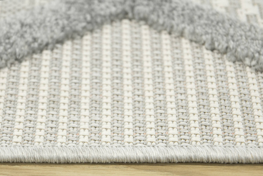 Dywan Sznurkowy Stella D413A l.grey/d.grey Romby Szary Srebrny Krem