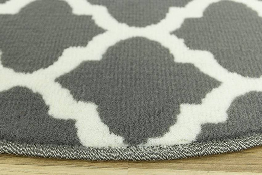 Okrągły Dywan Luna 503402/51911 koniczyna szara