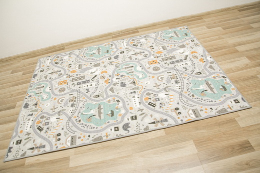 Pastelowy Dywan Dziecięcy Uliczki 04
