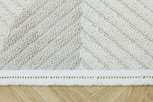 Dywan Milano 032 beige/cream Krem Kaszmir Geometria Frędzelki