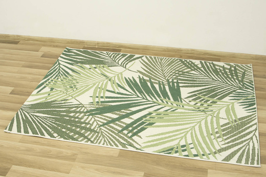 Dywan Sznurkowy Syrena 19433/62 Palmy Zieleń Krem