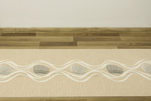 Mata Łazienkowa Softy-tex 838 Fale Beż Krem szerokość 65 cm