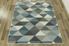 Dywan LUNA 503430/95832 blue niebieskie trójkąty