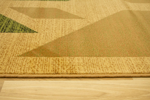 Dywan Agnella Standard Kanas Beż Oliwka Abstrakcja