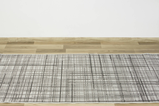 Antypoślizgowy Chodnik 19171/08 grey Szary Kratka szerokość 100 cm