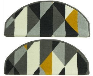 Nakładki półokrągłe luna 503652/89915 żółte trójkąty